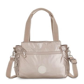 Kipling Elysia Metallic Skulderveske Beige | NO 1810IL